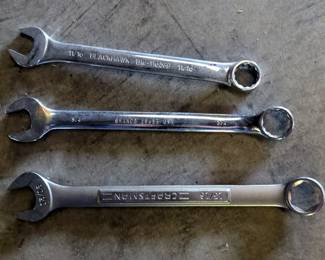 Craftsman, Granco, And Blackhawk USA Combination Wrenches Including 11/16", 3/4", And 13/16"