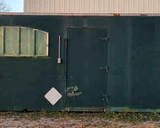 Tiny House/Cabin Converted From Metal Container With 2 Rooms, Kitchen Cupboards, Shower Stall, Wired For Electricity, Plumbed, 8' 7" X 25' 6" X 8' 4"