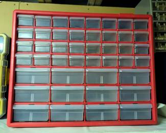 Akro-Mils 44 Bin Storage Organizer, 15 1/2" X 20" X 6 1/2", Qty 2
