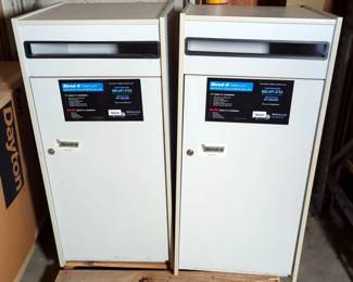 Shred-It Secure Document Locking Bins, 40" x 19" x 19", Qty 2