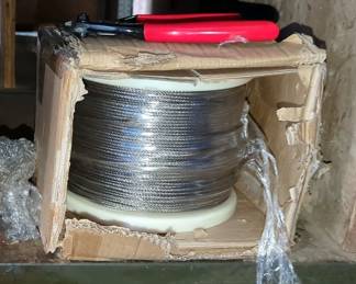 Wayska Stainless Teel 7 Strand Wire On Spool, Qty 2, Includes Wire Cutters, Each Spool Weighs 25 Lbs.