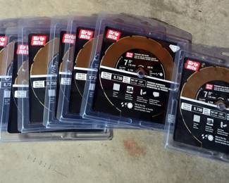 Grip Rite Premium 7" Diamond Saw Blade, Qty 8, New In Package