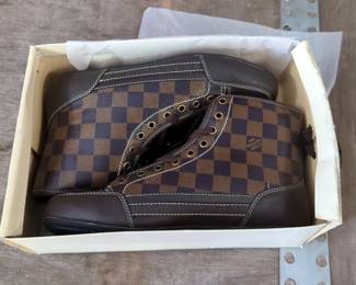 Louis Vuitton Reproduction New Praga Size 5 Hi-Top Shoes, New In Original Box