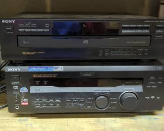 Sony Digital Audio/Video Control Center, Model STR-DE545, Sony 5 Disc Compact Disc Player, Model CDP-C235, Denon AV Surround Receiver, Model AVR-3802, And NXG Technology Heavy Duty 10 Meter HDMI Cables, Model NXR-40510, Qty 3