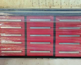 Steelman 10' Workbench With 25 Storage Drawers, 36" x 113.5" x 29"