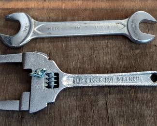 Danco Slip Lock Nut Wrench, Qty 3, Large Size Wrench Assortment Including Martin, Easco USA, And Granco USA, Roller Bearings, Qty 8, And More