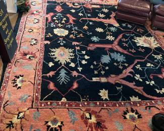 another beautiful Hand woven wool pile rug in the living room