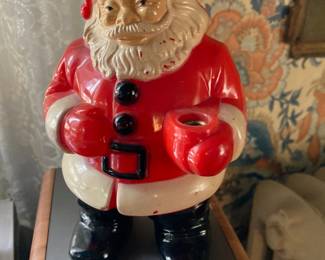Vintage plastic Santa that lights up