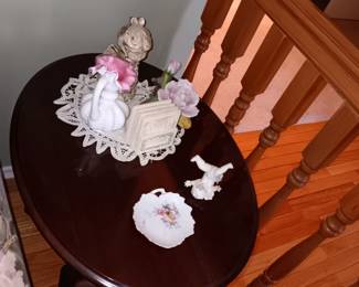 End table and Collectibles 