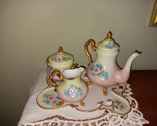 Hand painted tea set