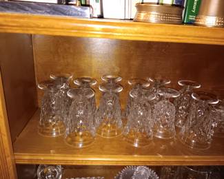American Fostoria glass set