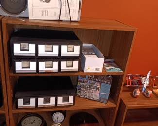 Clocks and shelves tape holders 