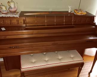Piano and bench