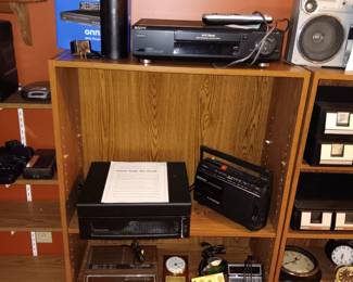 Electronics and shelf unit