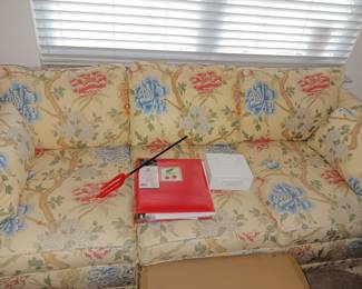 floral sofa