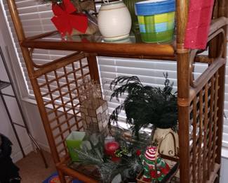 rattan shelf
