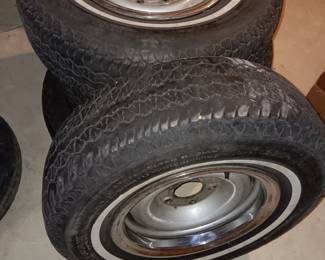 tires on wheels