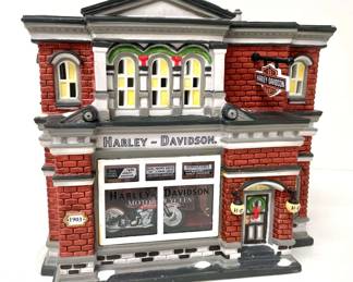 Department 56 HarleyDavidson City Dealership
