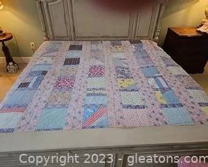 Old Machine Stitched Quilt