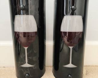 Pair of Stained Glass Wall Sconces by Tiffany Lighting with Tags