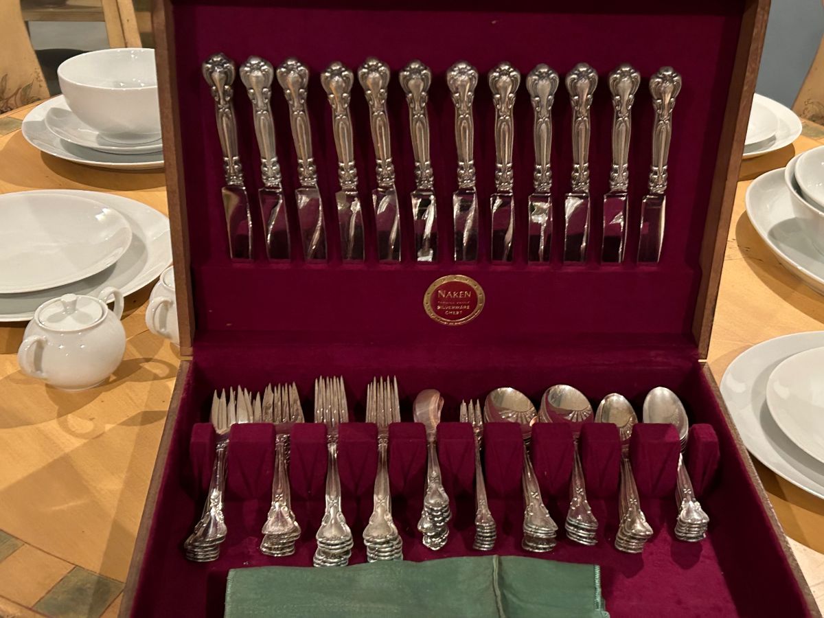 Gorgeous Gorham Chantilly sterling silver flatware. Service for 12.