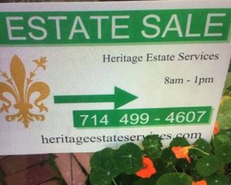 Follow our signs for great estate sale finds. 