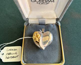 Gorham sterling pendant.