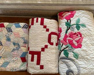 Antique quilts. 