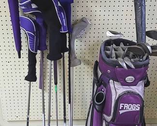 TCU Golf Bag and Clubs