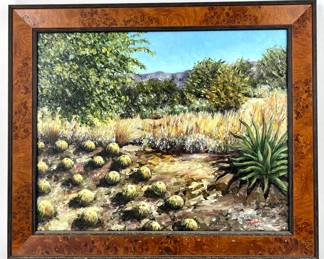 #44 • Martha Villegas: "Sunnylands R.M." Signed Framed Original Oil-on-Canvas
