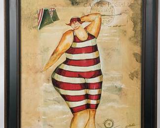 #27 • Jennifer Grant: "Baigeurde Soleil II" Framed Canvas Print
