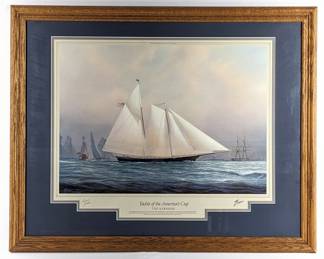 #66 • Tim Thompson: LE America's Cup Schooner Framed Print
