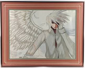 #108 • "Fallen Angel" 2015 Art of Lonnie Framed Anime Print