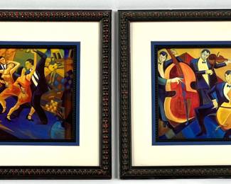 #8 • Set of Two Framed Andrea Beloff Prints
