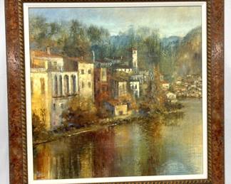 #31 • Michael Longo: "Still Autumn" Framed Textured Giclee on Canvas
