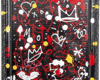 #15 • TedyZet / Tadas Zaicikas: "Graffiti 20210924" Signed Acrylic/Spray Paint/Ink on Board, COA