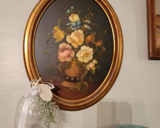 Antique floral painting
