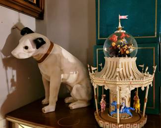 Vintage RCA Dog Store Display, Vintage Disney Mary Poppins Carousel
