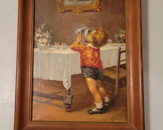 Enrico Frattini- Vintage Original Oil Painting