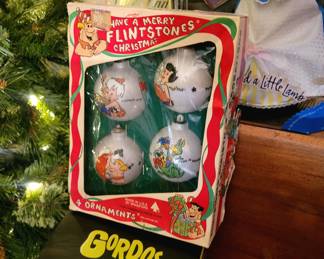Vintage Flinstones Christmas Ornaments