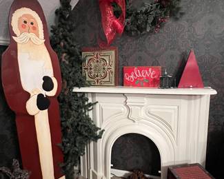 Cast iron fireplace surround, 1 of 3