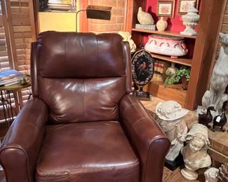 Leather recliner