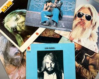 (7PC) MISC. RECORDS | Including albums from Van Morrison, Arlo Guthrie, and Leon Russell.
