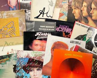 MIXED CLASSIC ROCK & OTHER VINYL RECORDS | Vinyl record albums including; John Sugar Mellencamp Scarecrow (824 865-1 M-1), Average White Band self-titled (SD 7308), Al Stewart Year of The Cat (JXS-7022), Radio Active (TU 2940), Tony Bennett  For Once in My Life (CS 9573) and much more!