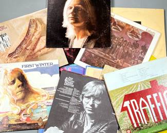 (13PC) TRAFFIC & OTHER VINYL | Including record albums from artists such as Traffic, The Band, Johnny Winter, Blood Sweat & Tears, and John Denver.