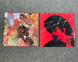 (2PC) SANTANA VINYL RECORDS | Includes; Zebop! (FC 37158) and Abraxas (JC 30130)