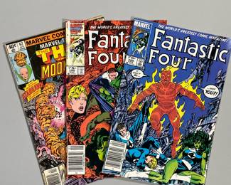 (3PC) FANTASTIC FOUR COMIC COLLECTION | Including:
"Fantastic Four" April Edition 289
"Fantastic Four" May Edition 290
"Marvel Two-in-One The Thing in Mortal Combat with Moondragon" April Edition 62
