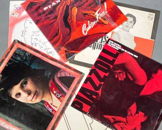 (6PC) SAMBA TANGO AND OTHER RECORDS | Includes: Refugees by Rachel Faro, Cuban Fire by Stan Kenton, Astor Piazzolla The Rough Dancer and the Cyclical Night, Eli’s Regina records and more.
