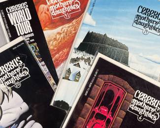 (4PC) CEREBUS MOHERS & DAUGHTERS COMIC BOOKS | Including; Vol 6 Mind Game V,  Vol 14, Vol. 20,  and Vol 41.
