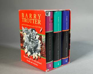 BARRY TROTTER AND THE UNIMPRESSIVE GIFT BOX | Parody set of Harry Potter. - w. 4 x h. 6.5 in

